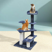 Cat Tree 100cm Scratching Post Scratcher Tower Wood Condo House Trees Bed Pet Care Kings Warehouse 