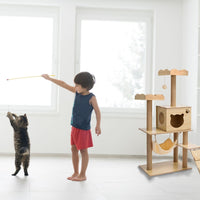 Cat Tree (120cm / 135cm Wood) Mid Season Sale Kings Warehouse 