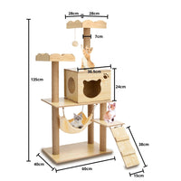 Cat Tree (120cm / 135cm Wood) Mid Season Sale Kings Warehouse 