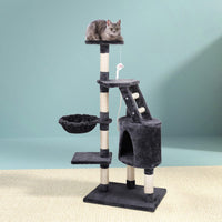 Cat Tree 120cm Tower Scratching Post Scratcher Wood Condo House Bed Toys Pet Care Kings Warehouse 