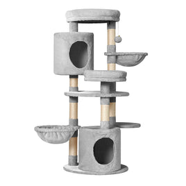 Cat Tree 123cm Tower Scratching Post Scratcher Wood Condo House Bed Toys Pet Care Kings Warehouse
