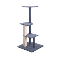 Cat Tree 124cm Scratching Post Tower Scratcher Trees Wood Condo Board Pet Care Kings Warehouse 