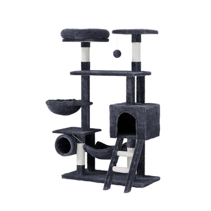 Cat Tree 144cm Tower Scratching Post Scratcher Wood Condo Toys House Bed Pet Care Kings Warehouse 