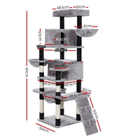 Cat Tree 161cm Tower Scratching Post Scratcher Wood Condo House Play Bed Pet Care Kings Warehouse 