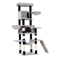 Cat Tree 161cm Tower Scratching Post Scratcher Wood Condo House Play Bed Pet Care Kings Warehouse 