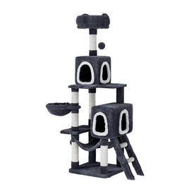 Cat Tree 168cm Tower Scratching Post Scratcher Condo House Hanging Toy Bed Pet Care Kings Warehouse 