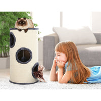 Cat Tree 70cm Scratching Post Tower Scratcher Trees Wood Condo House Toys Pet Care Kings Warehouse 