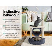 Cat Tree 76cm Scratching Post Tower Scratcher Condo House Hanging toys Pet Care Kings Warehouse 