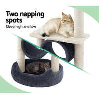 Cat Tree 76cm Scratching Post Tower Scratcher Condo House Hanging toys Pet Care Kings Warehouse 