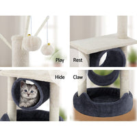 Cat Tree 76cm Scratching Post Tower Scratcher Condo House Hanging toys Pet Care Kings Warehouse 