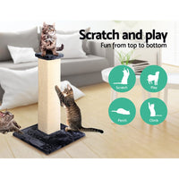 Cat Tree 92cm Scratching Post Tower Scratcher Wood Condo Bed House Trees Pet Care Kings Warehouse 