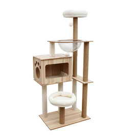 Cat Tree Scratching Post Trees Scratcher Tower Condo House Furniture Pet Care Kings Warehouse 