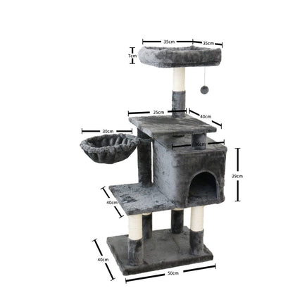 CATIO Chipboard Flannel Cat Scratching Tree - Abode 112cm Pet Care Kings Warehouse 
