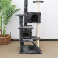 CATIO Chipboard Flannel Cat Scratching Tree - Abstract Deluxe 50x50x127cm Kings Warehouse 