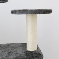CATIO Chipboard Flannel Cat Scratching Tree - Abstract Deluxe 50x50x127cm Pet Care Kings Warehouse 