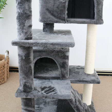 CATIO Chipboard Flannel Cat Scratching Tree - Abstract Deluxe 50x50x127cm Pet Care Kings Warehouse 