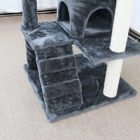 CATIO Chipboard Flannel Cat Scratching Tree - Abstract Deluxe 50x50x127cm Pet Care Kings Warehouse 