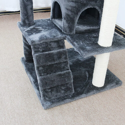 CATIO Chipboard Flannel Cat Scratching Tree - Abstract Deluxe 50x50x127cm Pet Care Kings Warehouse 