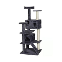 CATIO Chipboard Flannel Cat Scratching Tree - Abstract Deluxe 50x50x127cm Pet Care Kings Warehouse 