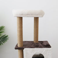 CATIO Deluxe Multi-Function Three-Level Dual Cat Scratching Tree 141cm Pet Care Kings Warehouse 