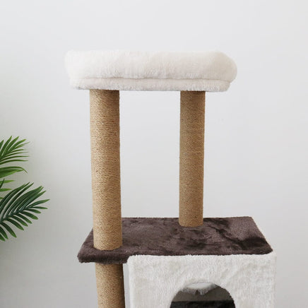 CATIO Deluxe Multi-Function Three-Level Dual Cat Scratching Tree 141cm Pet Care Kings Warehouse 