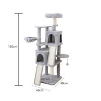 CATIO Multi-level Tall Cat Tree and House Condo with Scratching Pads C6032 Kings Warehouse 