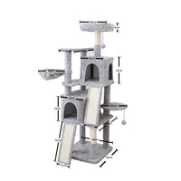 CATIO Multi-level Tall Cat Tree and House Condo with Scratching Pads C6032 Kings Warehouse 