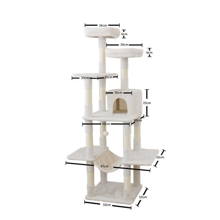 CATIO Tranquility Condo Scratching Post 50x50x174cm Pet Care Kings Warehouse 