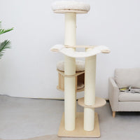 CATIO VINTAGE Solid Wood Cat Climbing Tree Post Scratcher 176cm Kings Warehouse 