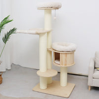 CATIO VINTAGE Solid Wood Cat Climbing Tree Post Scratcher 176cm Kings Warehouse 