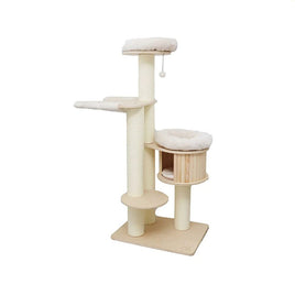 CATIO VINTAGE Solid Wood Cat Climbing Tree Post Scratcher 176cm Pet Care Kings Warehouse 