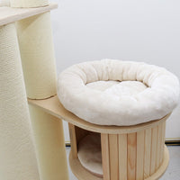 CATIO VINTAGE Solid Wood Cat Climbing Tree Post Scratcher 176cm Pet Care Kings Warehouse 