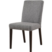 Catmint Dining Chair Set of 2 Fabric Upholstered Solid Acacia Wood - Granite dining Kings Warehouse 