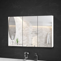 Cefito Bathroom Mirror Cabinet 1200x720mm White Furniture Kings Warehouse 