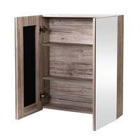 Cefito Bathroom Mirror Cabinet 600x720mm Oak Furniture Kings Warehouse 