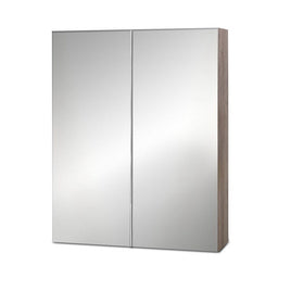 Cefito Bathroom Mirror Cabinet 600x720mm Oak Furniture Kings Warehouse 
