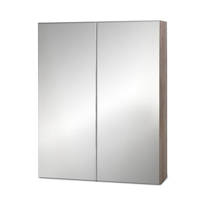 Cefito Bathroom Mirror Cabinet 600x720mm Oak Furniture Kings Warehouse 