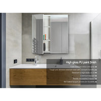 Cefito Bathroom Mirror Cabinet 600x720mm White Home & Garden Kings Warehouse 