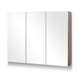 Cefito Bathroom Mirror Cabinet 900x720mm Oak Furniture Kings Warehouse 