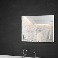 Cefito Bathroom Vanity Mirror with Storage Cabinet - White Furniture Kings Warehouse 