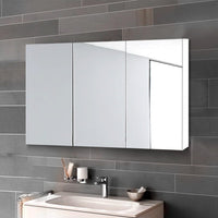 Cefito Bathroom Vanity Mirror with Storage Cabinet - White Furniture Kings Warehouse 