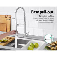 Cefito Kitchen Mixer Tap Pull Down 2 Modes Sink Faucet Basin Laundry Chrome Furniture Kings Warehouse 