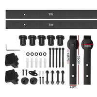 Cefito Sliding Barn Door Hardware Track Set 2m Home & Garden Kings Warehouse 