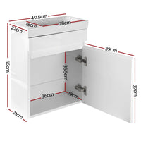 Cefito Vanity Unit 400mm with Basin White Furniture Kings Warehouse 