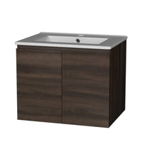 Cefito Vanity Unit 600mm with Basin Walnut Furniture Kings Warehouse 