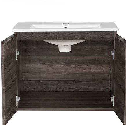 Cefito Vanity Unit 600mm with Basin Walnut Furniture Kings Warehouse 
