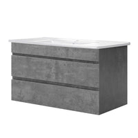 Cefito Vanity Unit 915mm with Basin Grey Furniture Kings Warehouse 