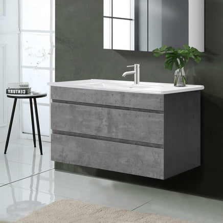 Cefito Vanity Unit 915mm with Basin Grey Furniture Kings Warehouse 