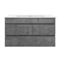 Cefito Vanity Unit 915mm with Basin Grey Furniture Kings Warehouse 