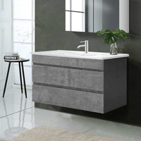 Cefito Vanity Unit 915mm with Basin Grey Home & Garden Kings Warehouse 